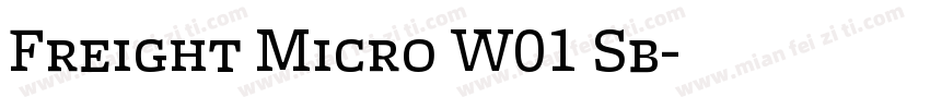 Freight Micro W01 Sb字体转换